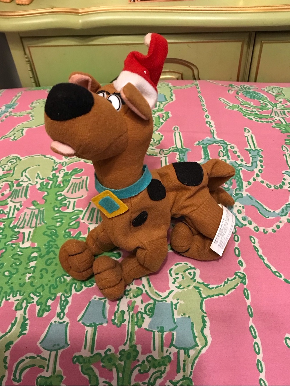 Scooby Doo Dog Bean Bag Plush Santa Hat Cartoon Network